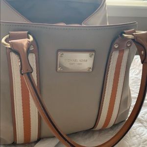 Michael Kors canvas khaki Marina tote